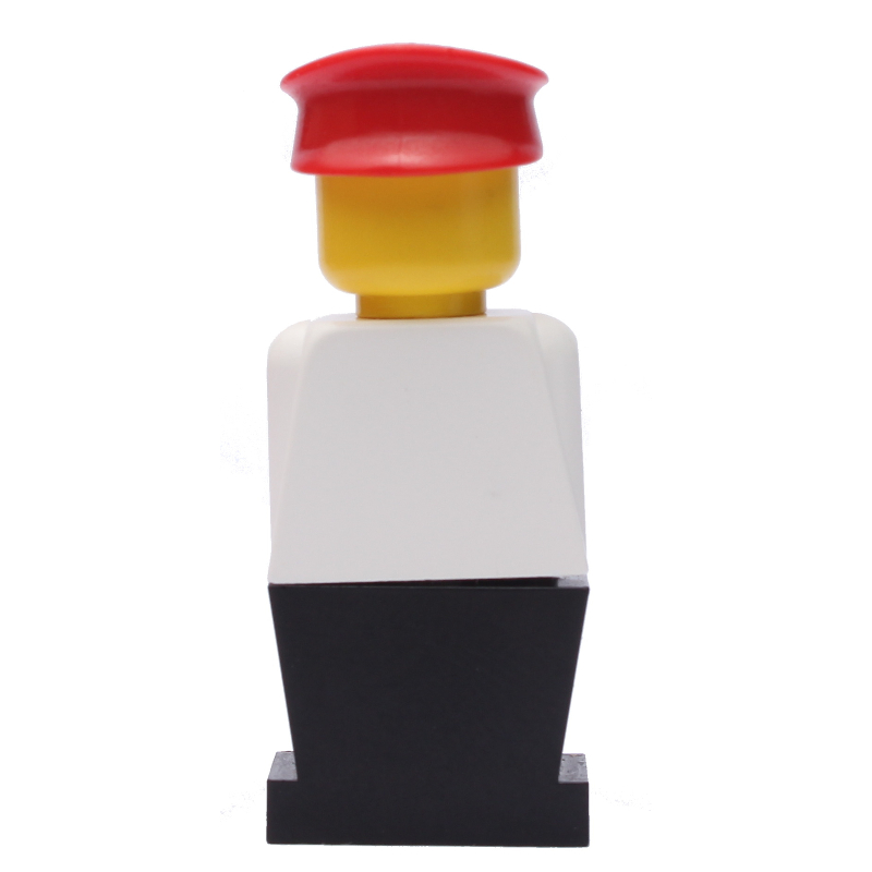 LEGOLAND torse blanc, jambes noires, chapeau rouge (LEGOLAND White Torso, Black Legs, Red Hat)