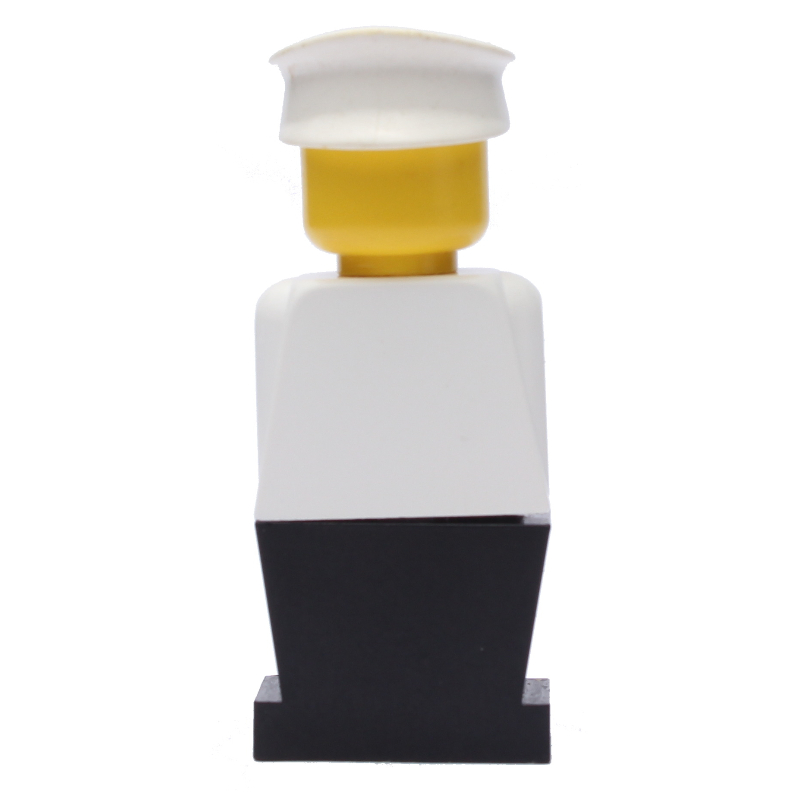 LEGOLAND torse blanc, jambes noires, chapeau blanc (LEGOLAND White Torso, Black Legs, White Hat)