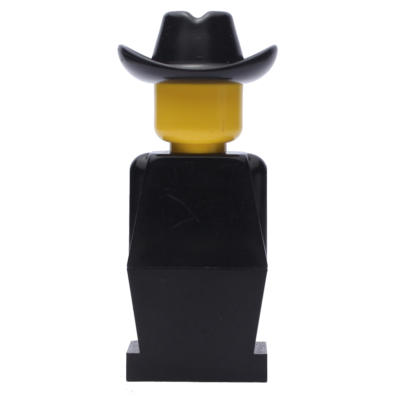 LEGOLAND torse noir, jambes noires, chapeau de cowboy noir (LEGOLAND Black Torso, Black Legs, Black Cowboy Hat)