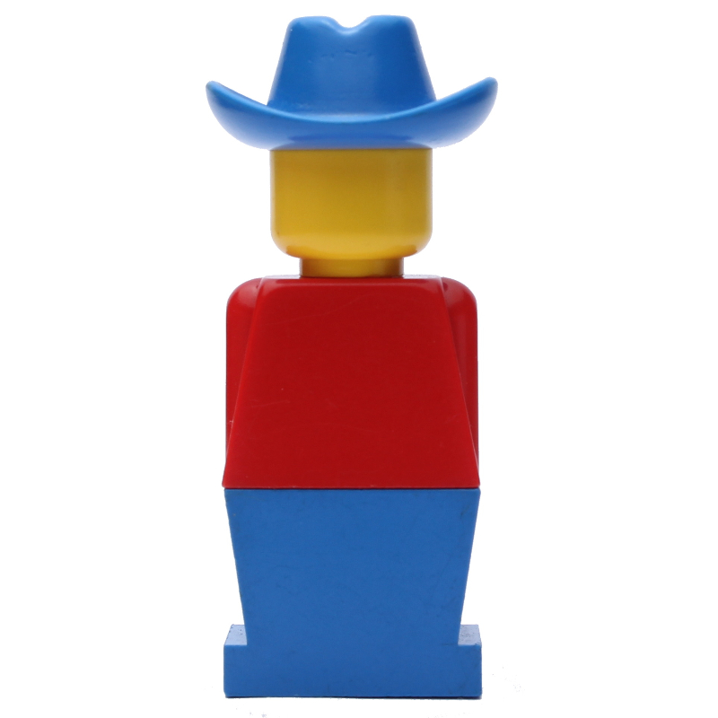LEGOLAND torse rouge, jambes bleues, chapeau de cowboy bleu (LEGOLAND Red Torso, Blue Legs, Blue Cowboy Hat)