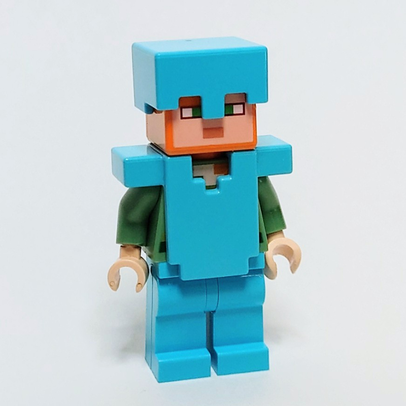 Alex avec casque azur moyen et armure (Alex with Medium Azure Helmet and Armor)