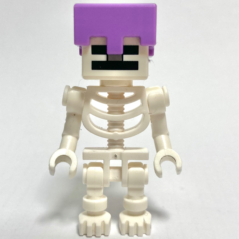 Squelette, crâne carré, casque lavande moyen (60115 torse), spider jockey (Skeleton, Square Skull, Medium Lavender Helmet (60115 Torso), Spider Jockey)