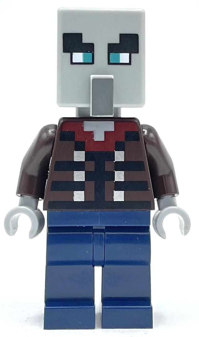 Illager, vindicator, jambes bleu foncé, yeux larges (Illager, Vindicator, Dark Blue Legs, Wide Eyes)