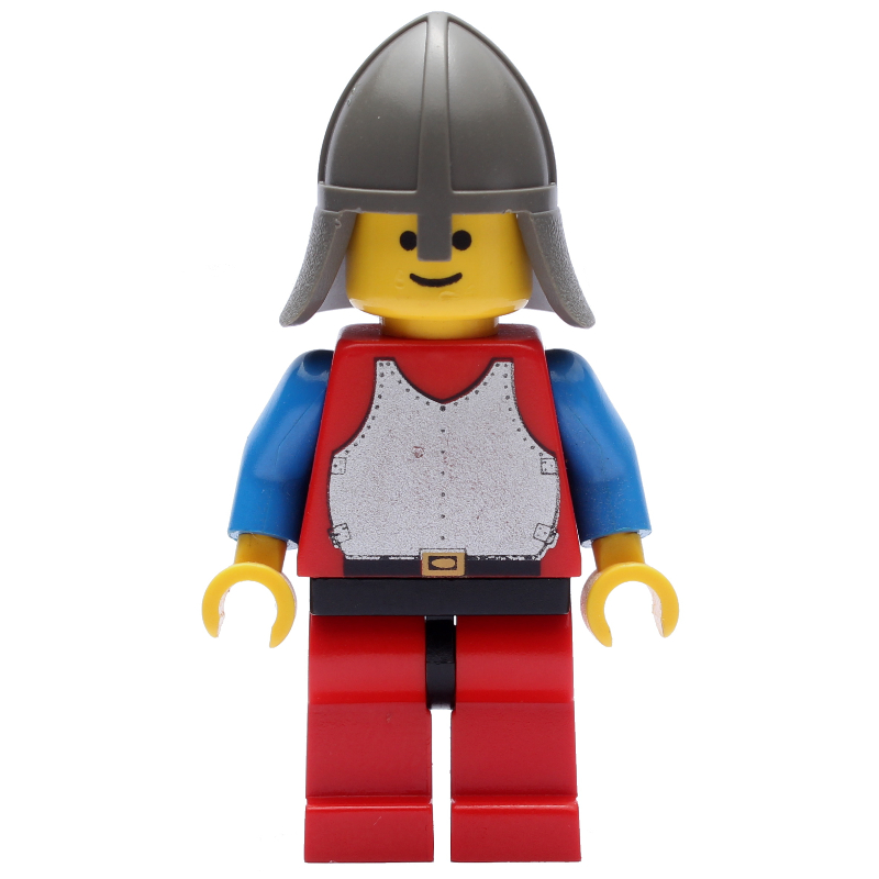 Chevalier (plaque de poitrine sur rouge) - jambes rouges, protège-cou (Knight (Breastplate on Red) - Red Legs, Neck-Protector)