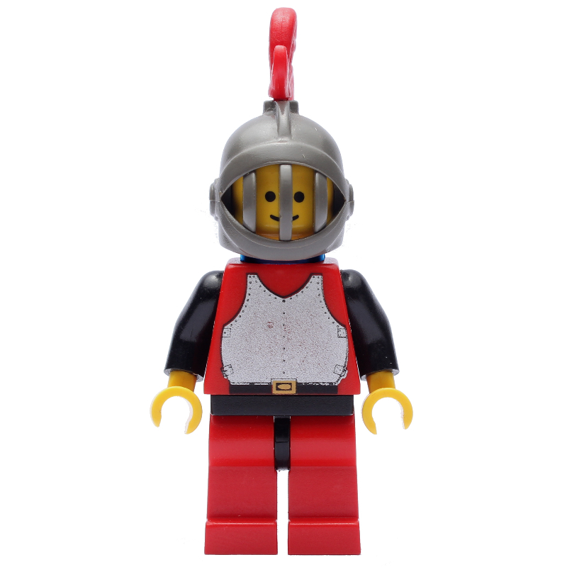 Chevalier (plaque de poitrine sur rouge) - jambes rouges, plume rouge (Knight (Breastplate on Red) - Red Legs, Red Plume)
