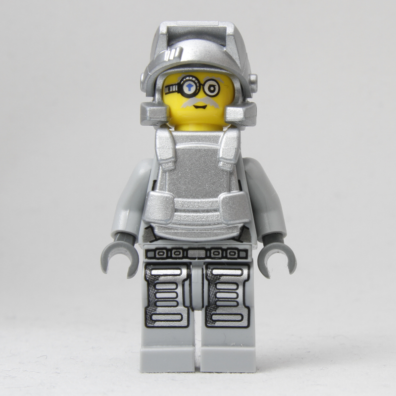Cerveau, gris bleuté clair avec armure (Brains, Light Bluish Gray with Armor)
