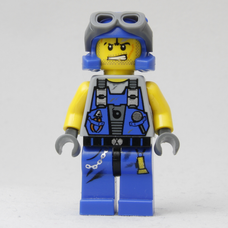 Rex, bleu, avec lunettes (Rex, Blue, with Goggles)