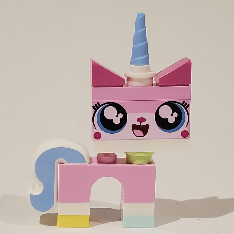 Unikitty, pied vert d’eau léger, bouche ouverte, pupilles 'Cute' (CMF) (Unikitty, Light Aqua Foot, Open Mouth, 'Cute' Pupils (CMF))