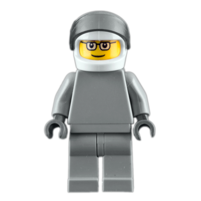 Star justice astronaute, lunettes, clair clair bleu gris (Star Justice Astronaut, Glasses, Plain Light Bluish Gray)