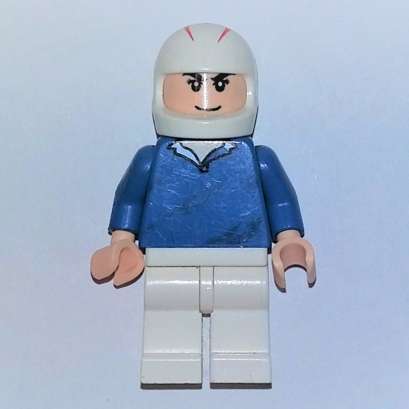 Vitesse racer, pull bleu (Speed Racer, Blue Sweater)
