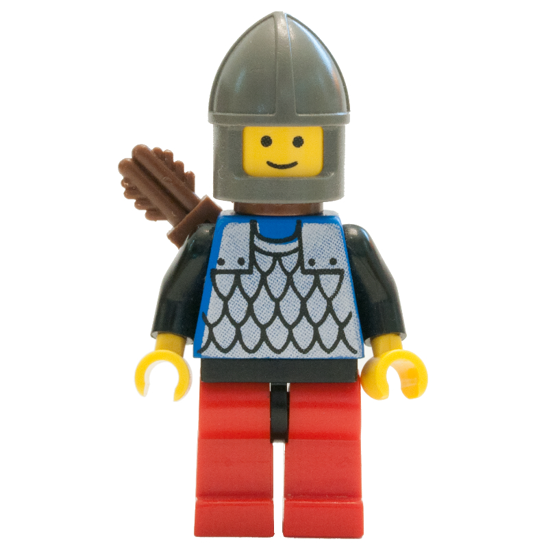 Archer (armure à écailles sur bleu) - bras noirs, jambes rouges (Archer (Scale Mail on Blue) - Black Arms, Red Legs)