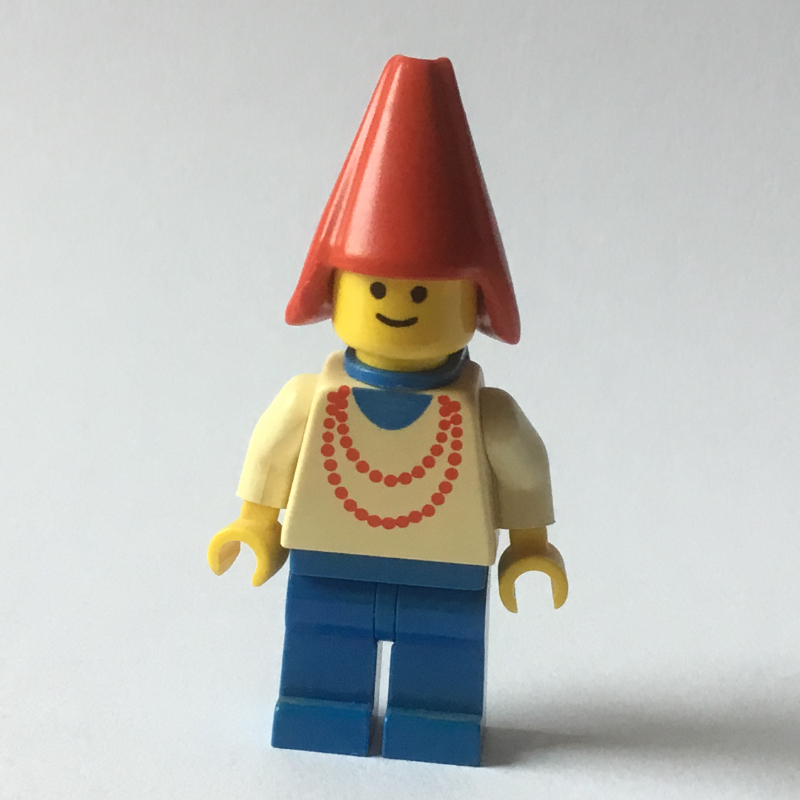 Jeune fille - jambes bleues, chapeau de cône rouge, 3626a (Maiden - Blue Legs, Red Cone Hat, 3626a)