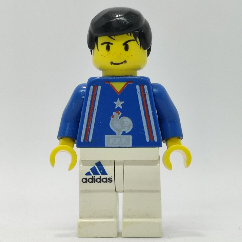 Joueur de football torse bleu, jambes blanches 1 (Soccer Player Blue Torso, White Legs 1)