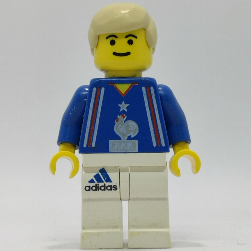 Joueur de football torse bleu, jambes blanches 4 (Soccer Player Blue Torso, White Legs 4)