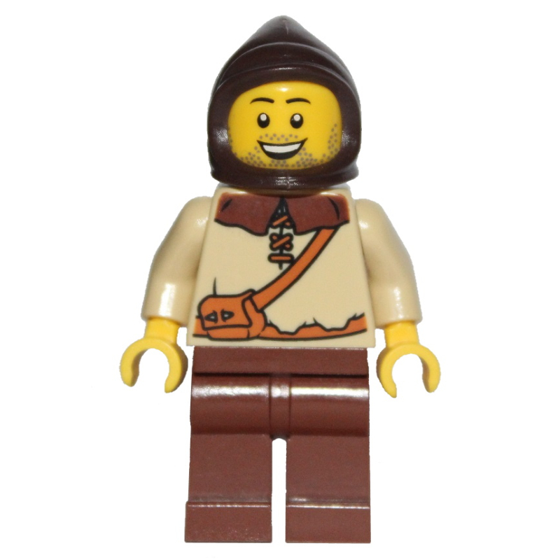 Paysan (royaumes) - capuche brun foncé (Peasant (Kingdoms) - Dark Brown Hood)