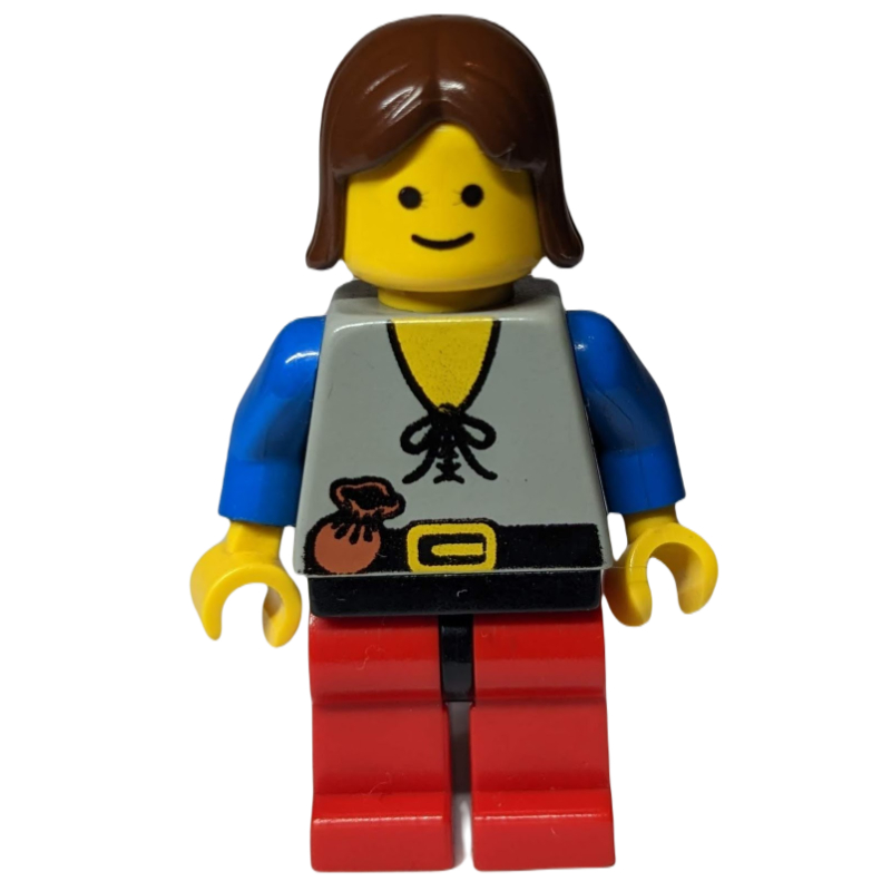Paysan - jambes rouges, cheveux bruns (Peasant - Red Legs, Brown Hair)