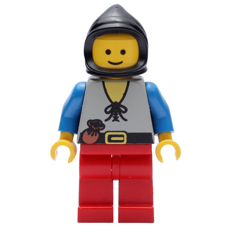 Paysan - jambes rouges, capuche noire (Peasant - Red Legs, Black Hood)