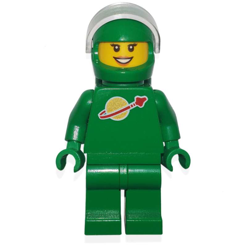 Femme de l'espace classique, vert, casque et visière (yve) (Classic Spacewoman, Green, Helmet and Visor (Yve))
