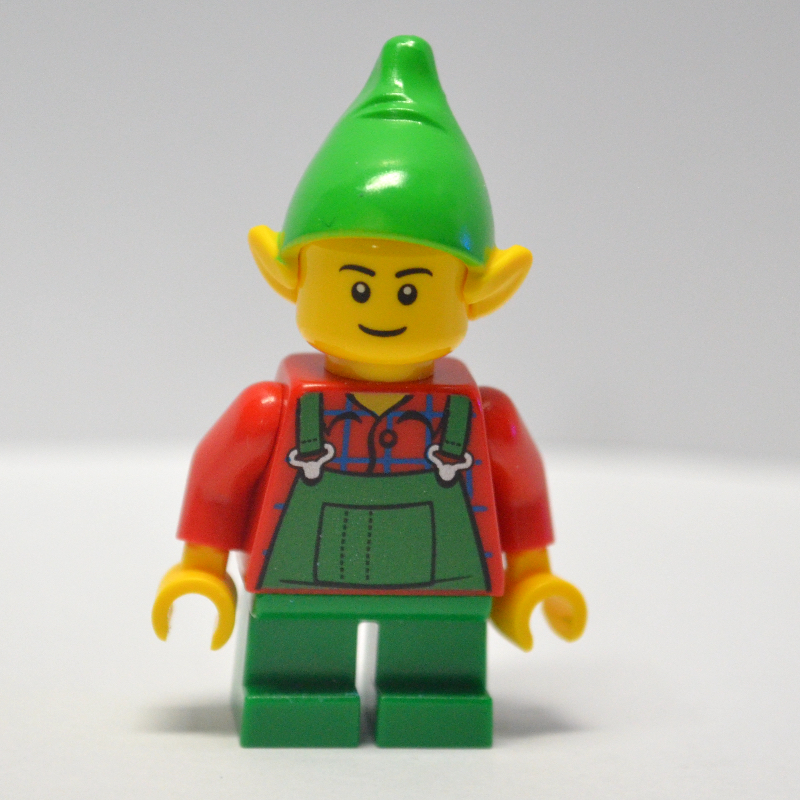 Elfe, salopette verte, jambes courtes vertes (Elf, Green Overalls, Short Green Legs)