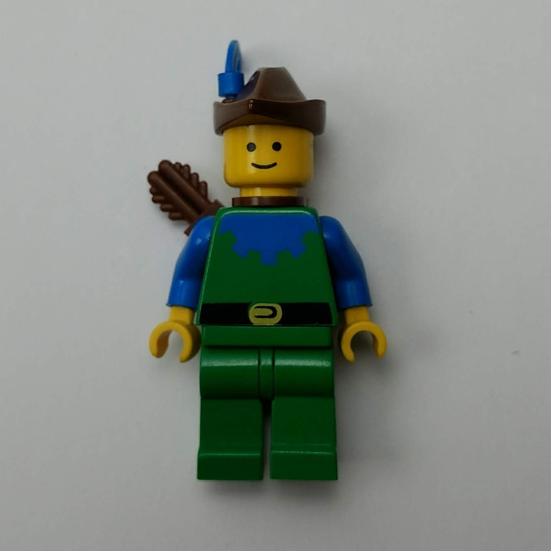 Archer homme des bois (Forestmen) - bleu, chapeau brun, panache bleu (Forestman Archer (Forestmen) - Blue, Brown Hat, Blue Plume)