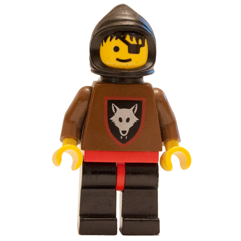 Fighter (Wolfpack) - capuche noir, cape en plastique noir (Fighter (Wolfpack) - Black Hood, Black Plastic Cape)
