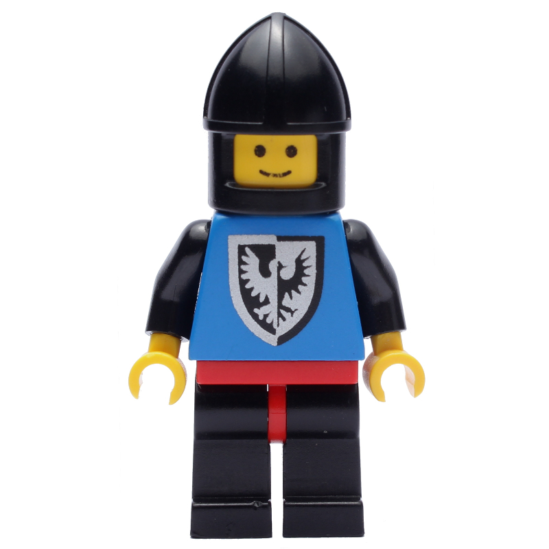 Chevalier (faucons noirs) - jambes noires, menton-protecteur (Knight (Black Falcons) - Black Legs, Chin-Protector)