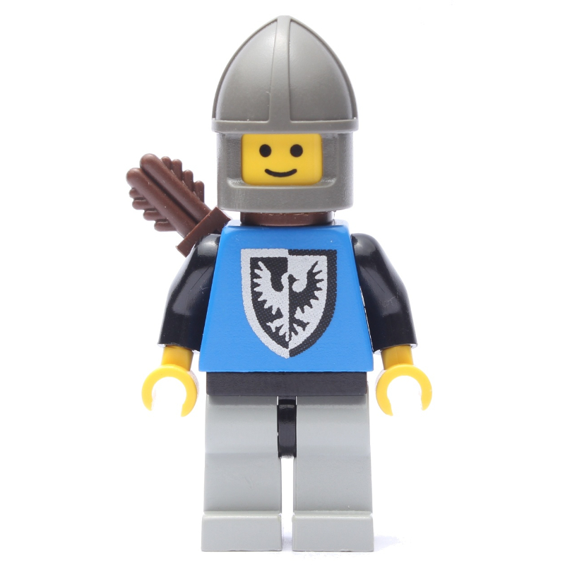 Archer (faucon noir) - jambes gris clair, menton-garde (Archer (Black Falcon) - Light Gray Legs, Chin-Guard)