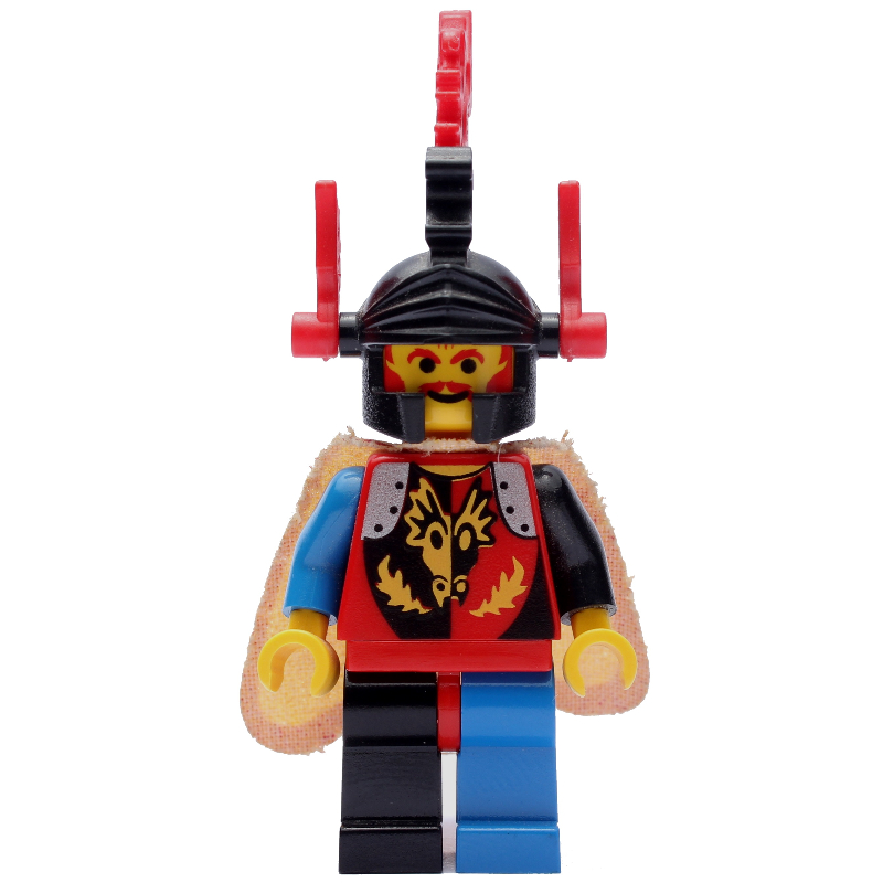 Maître dragon (chevaliers dragon) - plumes rouges, cape (Dragon Master (Dragon Knights) - Red Plumes, Cape)