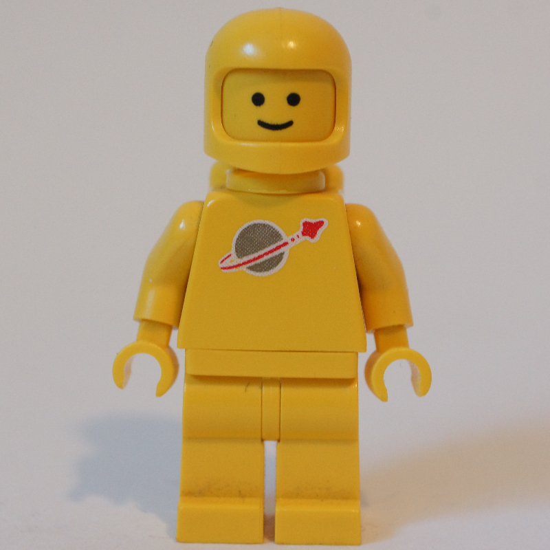 Astronaute classique, jaune avec des réservoirs d'air (casque 3842a) (Classic Spaceman, Yellow with Airtanks (3842a Helmet))