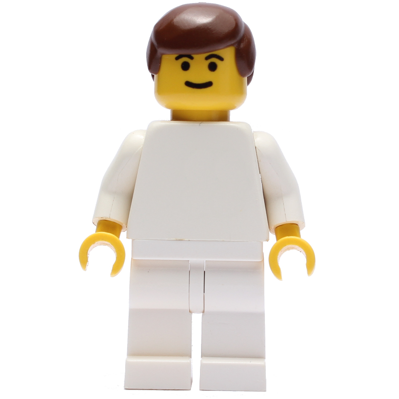 Joueur de football torse blanc, jambes blanches 9 (Soccer Player White Torso, White Legs 9)