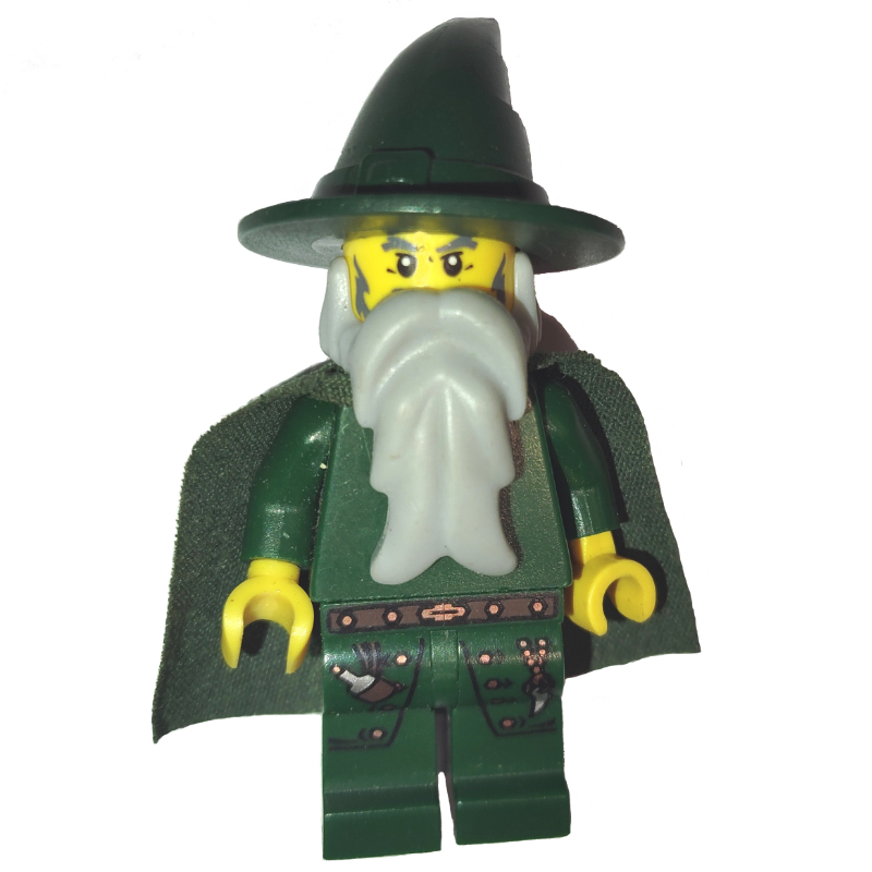 Magicien (royaumes) - vert foncé, cape (Wizard (Kingdoms) - Dark Green, Cape)