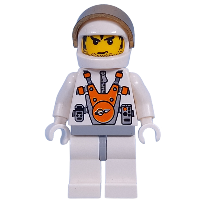 Mars astronaute, barbe naissante, cheveux imprimés (Mars Astronaut, Stubble, Printed Hair)