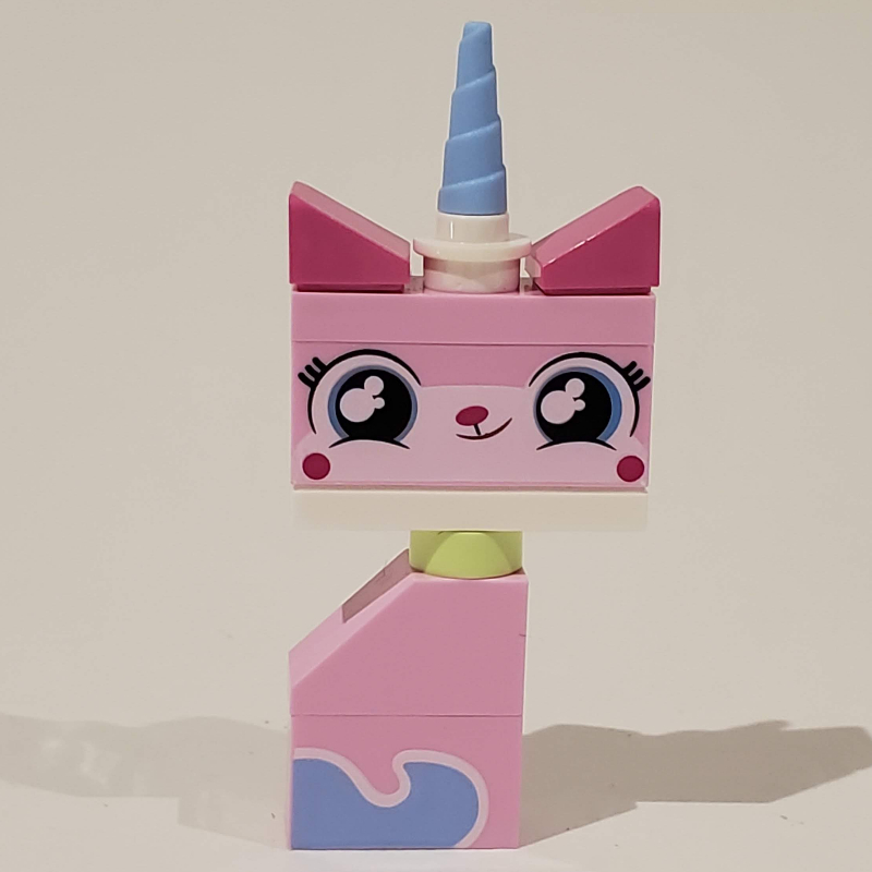 Unikitty, assis, imprimé queue de brique (Unikitty, Sitting, Printed Brick Tail)