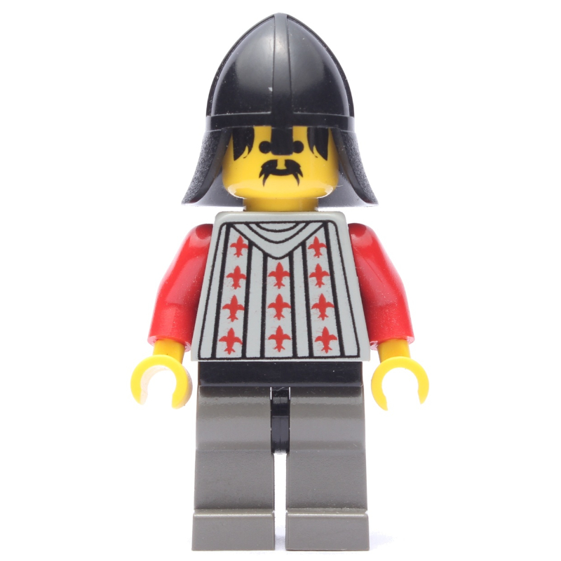 Chevalier (chevaliers de peur) - jambes gris foncé, noir cou-protecteur (Knight (Fright Knights) - Dark Gray Legs, Black Neck-Protector)