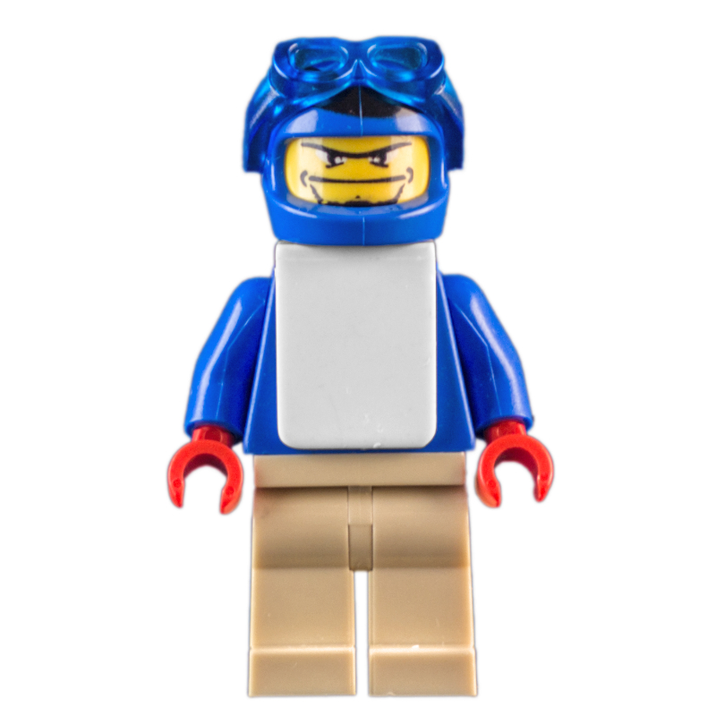 Snowboarder, bleu, casque bleu (Snowboarder, Blue, Blue Helmet)