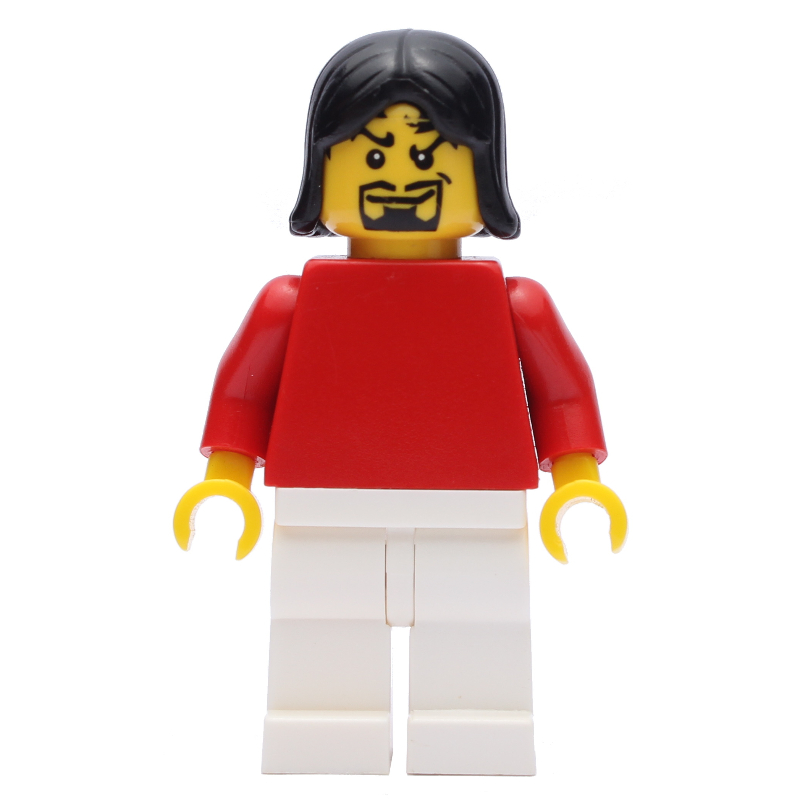 Homme - torse rouge, jambes blanches (Man - Red Torso, White Legs)