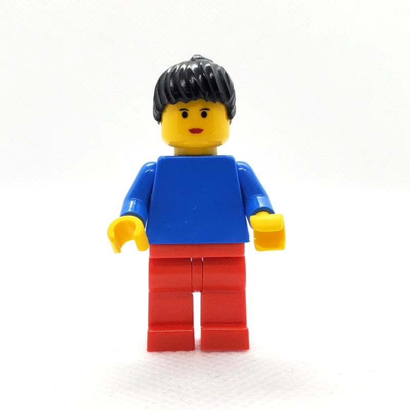 Joueur de football torse bleu, jambes rouges, femelle 2 (Soccer Player Blue Torso, Red Legs, Female 2)