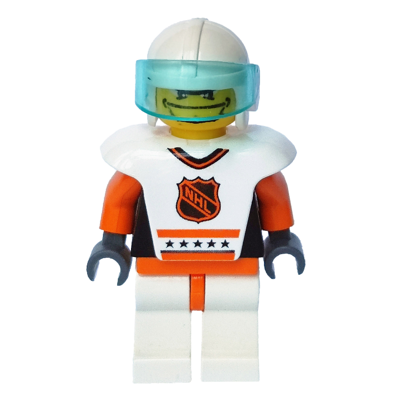 Joueur de hockey Gilet blanc #2 (Hockey Player White Vest #2)