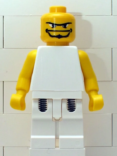 Basketteur, torse blanc, jambes blanches 1 (Basketball Player, White Torso, White Legs 1)