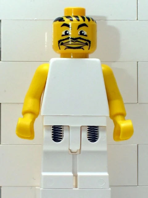 Joueur de basket-ball, torse blanc, jambes blanches 5 (Basketball Player, White Torso, White Legs 5)