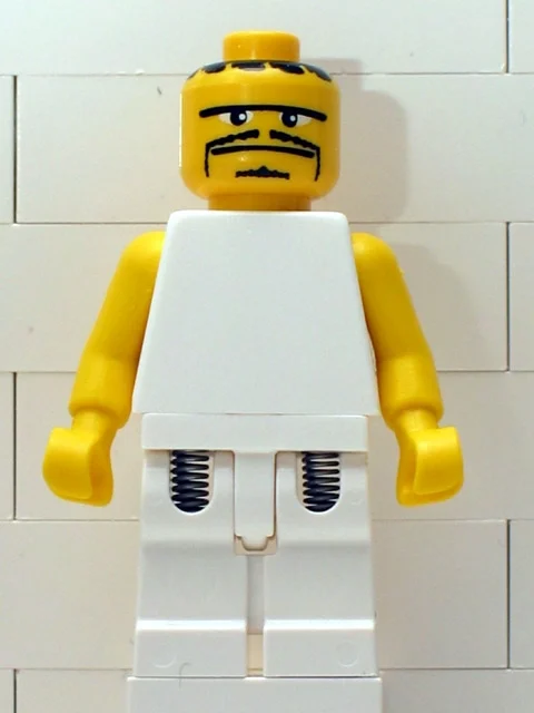 Basketteur, torse blanc, jambes blanches 4 (Basketball Player, White Torso, White Legs 4)