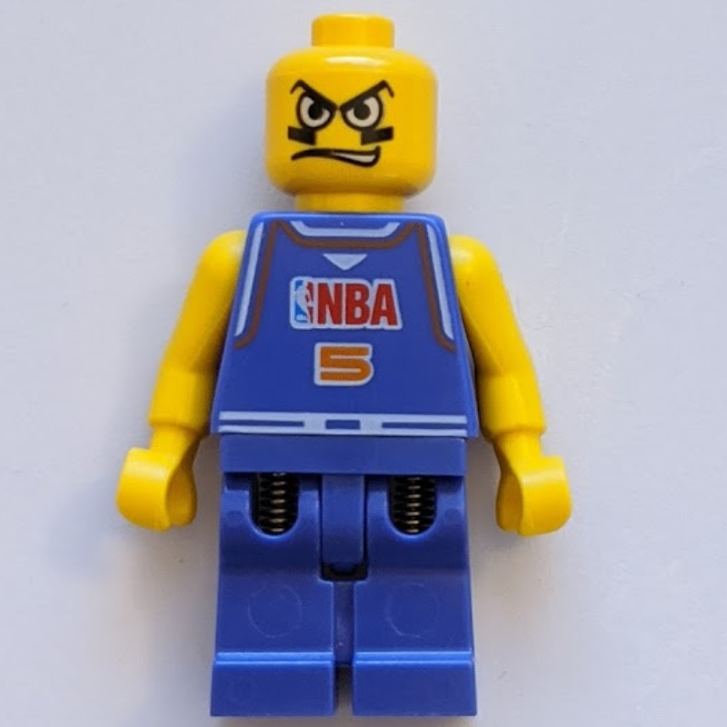 Basketteur, torse violet, jambes violettes 5 (Basketball Player, Violet Torso, violet Legs 5)