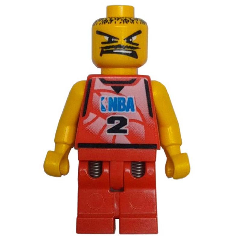 Joueur de basket-bille, torse rouge, jambes rouges #2 (Basketball Player, Red  Torso, Red Legs #2)