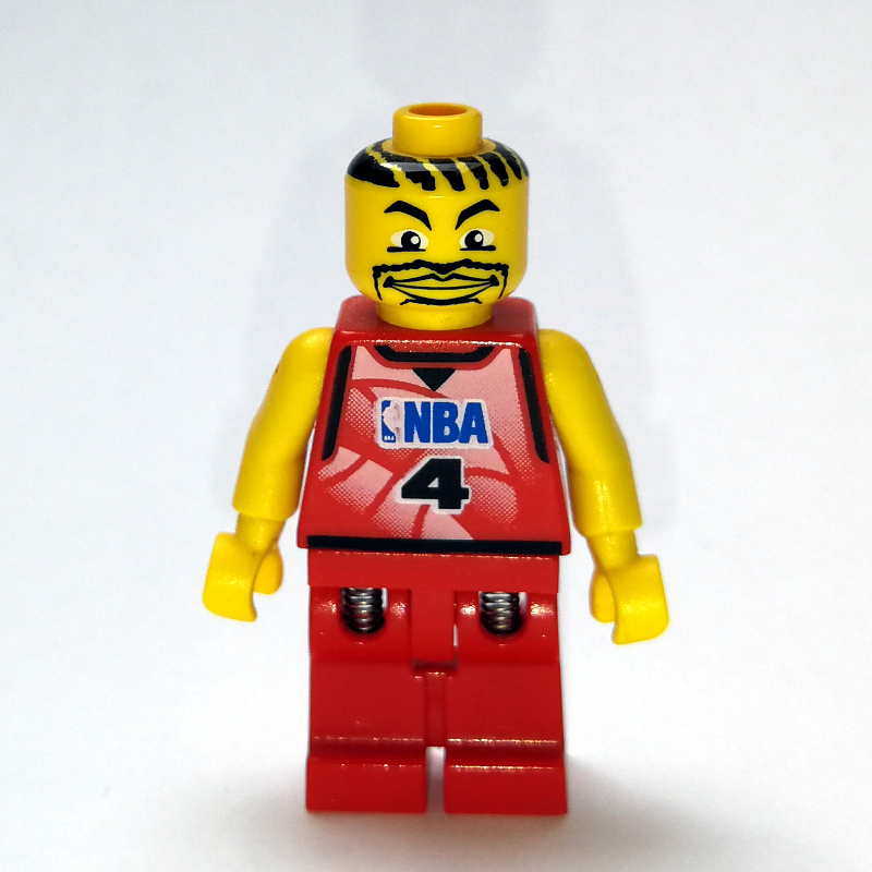 Basketteur, torse rouge, jambes rouges #4 (Basketball Player, Red  Torso, Red Legs #4)