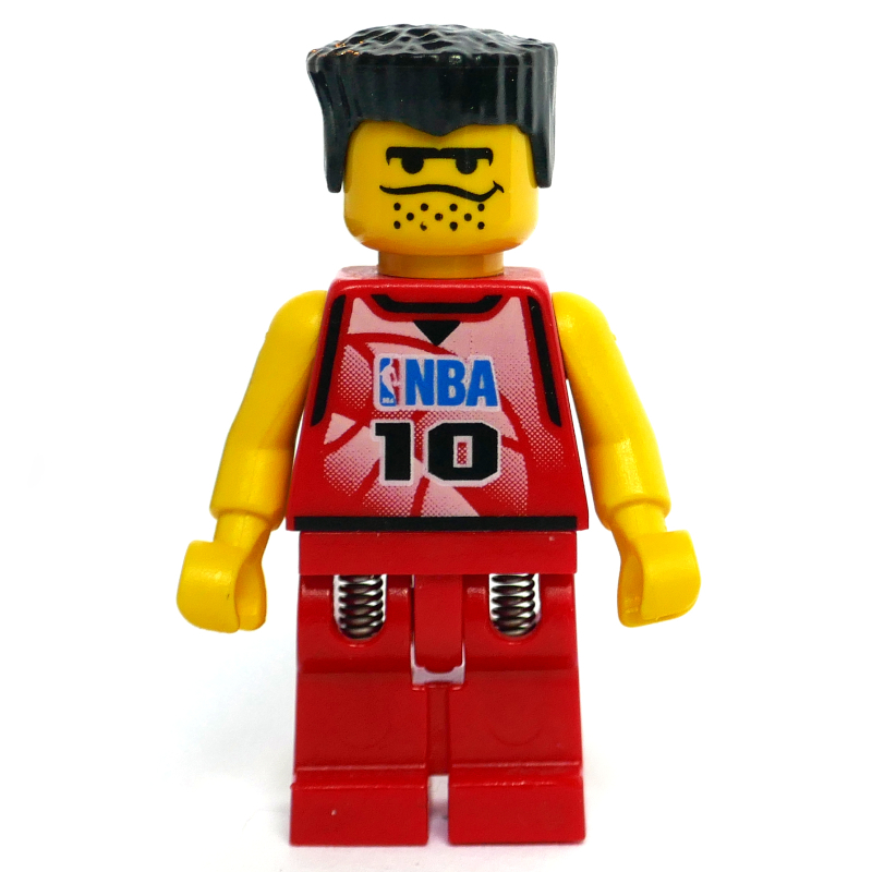 Joueur de basket-bille, torse rouge, jambes rouges #10 (Basketball Player, Red  Torso, Red Legs #10)