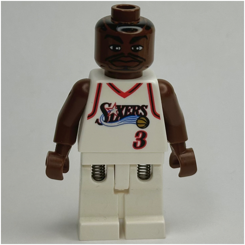 Allen Iverson, Philadelphie 76ers3, Blanc (Allen Iverson, Philadelphia 76ers #3, White)