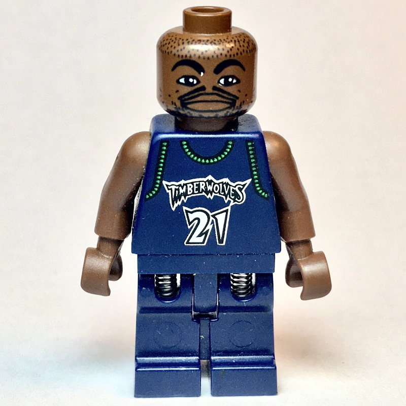 Kevin grenat, louves minnesota #21, bleu foncé (Kevin Garnett, Minnesota Timberwolves #21, Dark Blue)