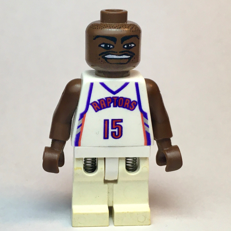 Vince Carter, toronto rapaces #15, blanc (Vince Carter, Toronto Raptors #15, White)