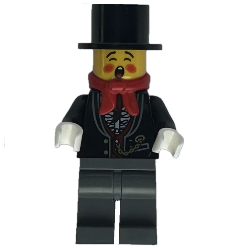 Caroler, homme, chemise à volants et chaîne en or (Caroler, Man, Ruffled Shirt and Gold Chain)