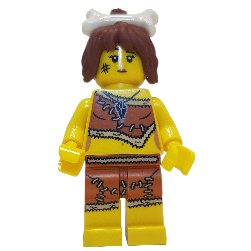 Femme grotte avec os dans les cheveux (Cave Woman with Bone in Hair)